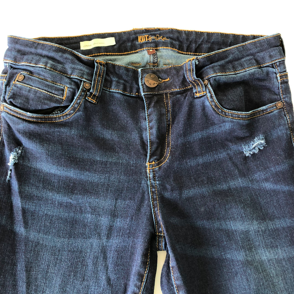 KUT FROM THE KLOTH Ankle Skinny frayed hem jeans